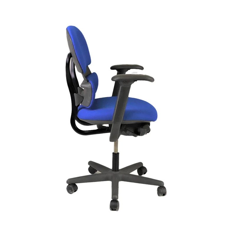 KI: Impulse Office Task Chair in Blue Fabric - Refurbished