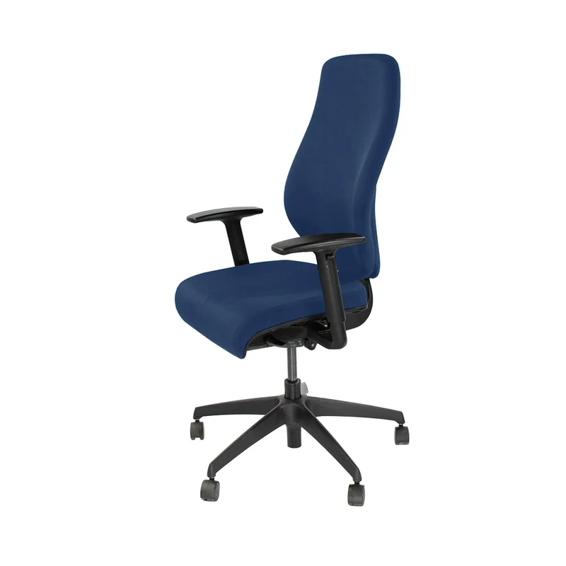 Boss Design: Key Task Chair - New Blue Fabric - Refurbished