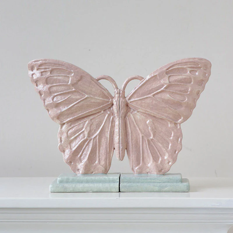 Contemporary Creative Resin Butterfly-shaped Table Decor With Book Storage Function For Living Room & Entryway