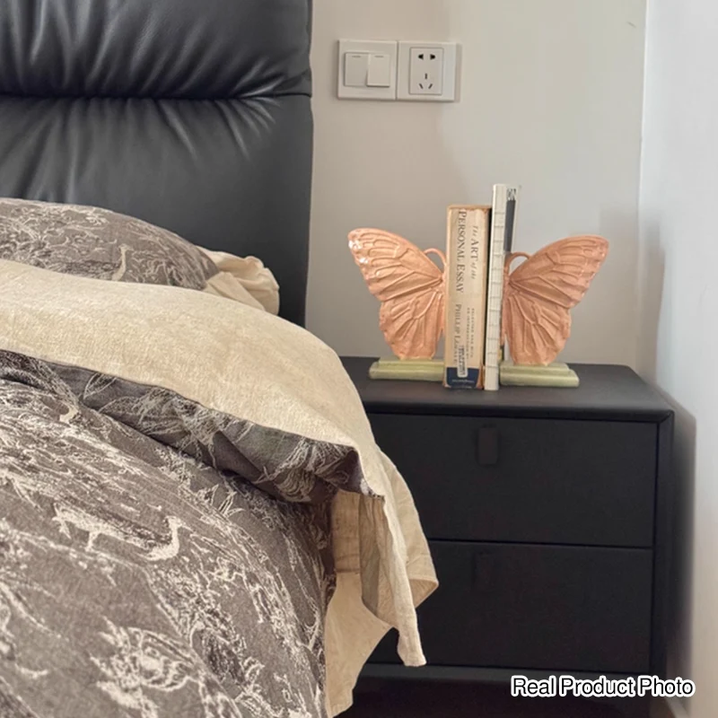 Contemporary Creative Resin Butterfly-shaped Table Decor With Book Storage Function For Living Room & Entryway