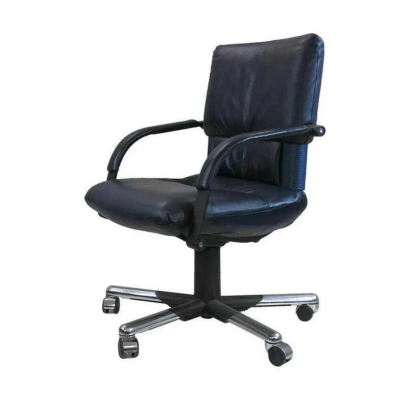 Vitra: Imago Bellini Executive Swivel Chair In Purple Leather - Refurbished