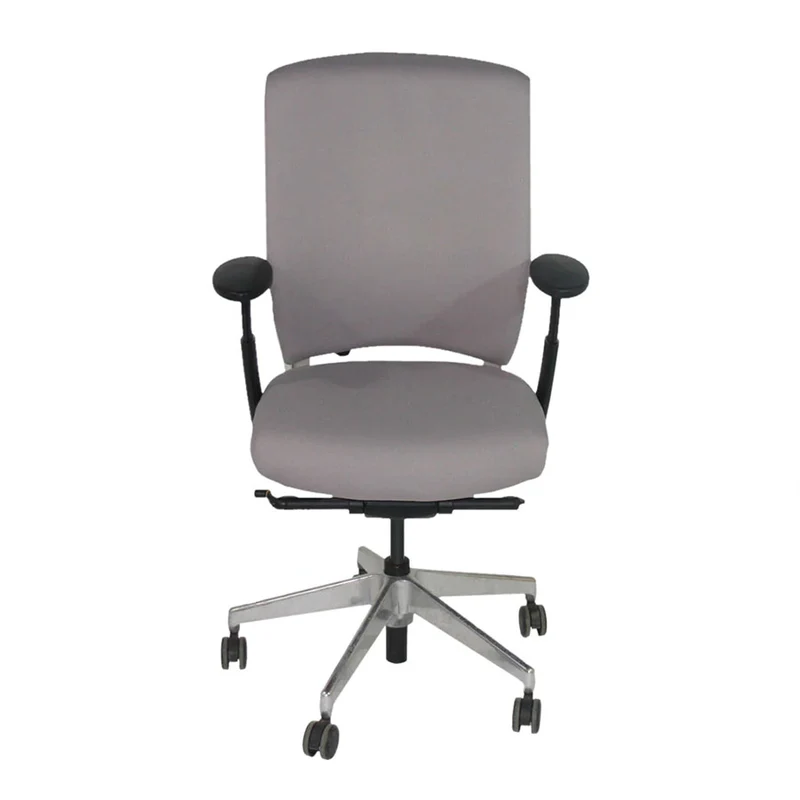 Senator: Enigma S21 Office Chair with Aluminium Frame in Grey Fabric - Refurbished
