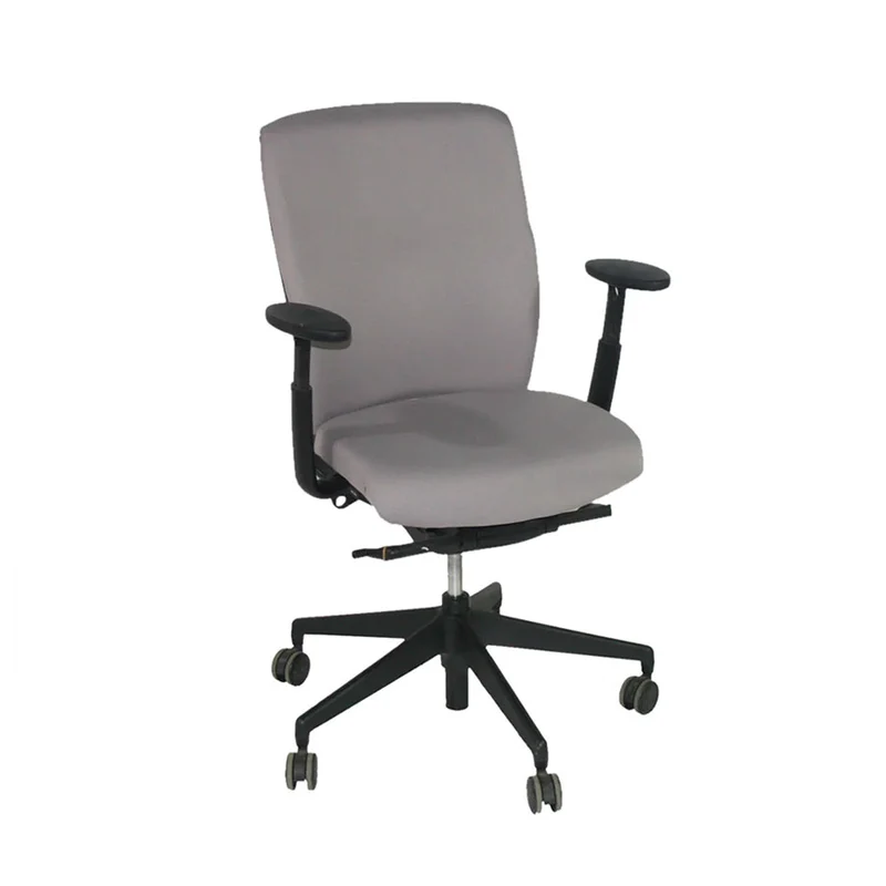 Senator: Enigma S21 Office Chair with Black Frame in Grey Fabric - Refurbished