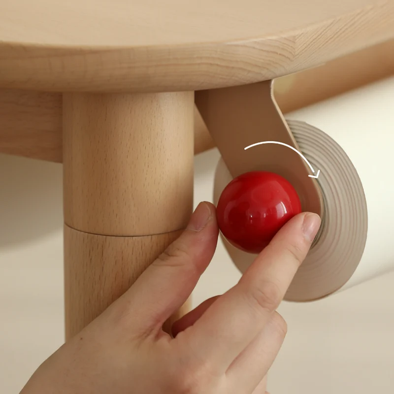 Minimalist Beech Wood Kids Play Table - Adjustable Height & Rounded Edge Safety Design Desk For Study