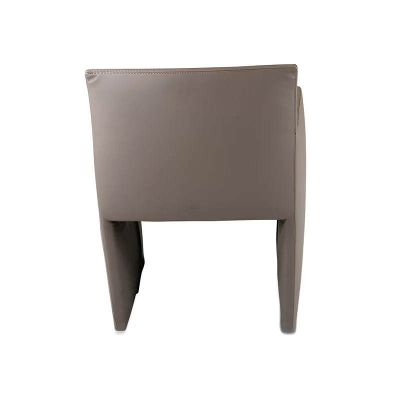 B&B Italia: Posa Meeting Chair in Ash Grey Leather - Refurbished