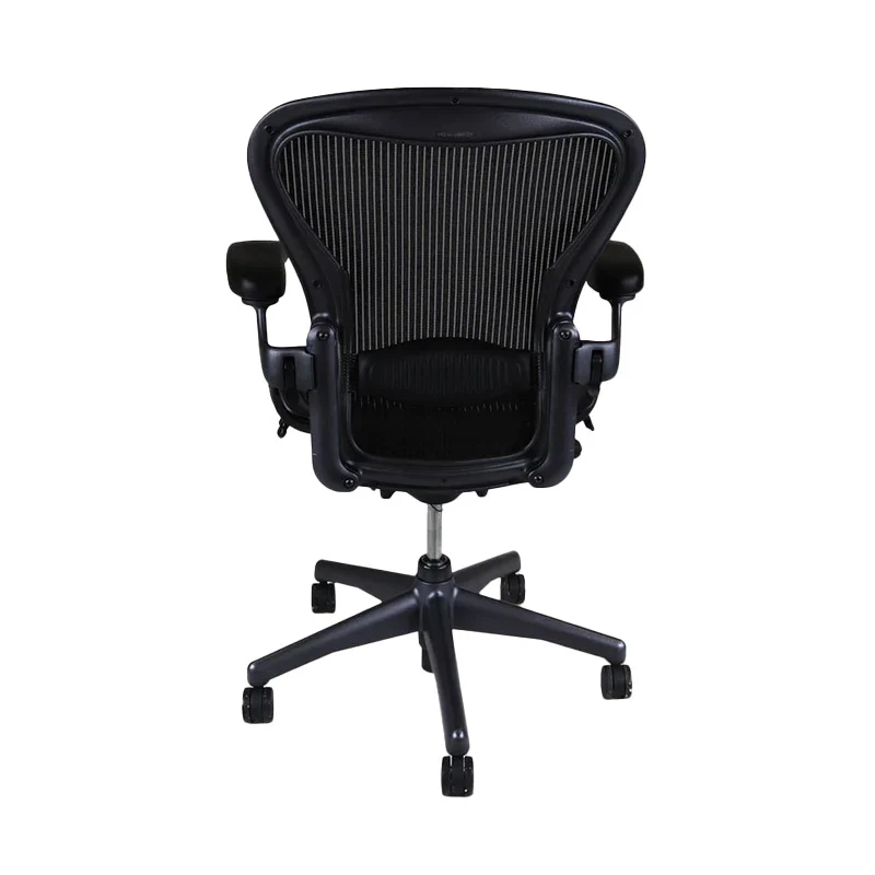 Herman Miller: Aeron - Size B - Fixed Arm, Back Tilt (Graphite) - Refurbished