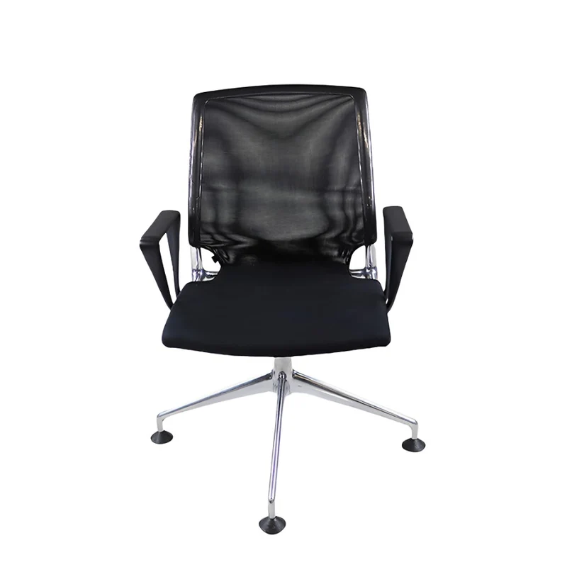 Vitra: Meda - Meeting Chair with Mesh Back Plastic Arms- Refurbished