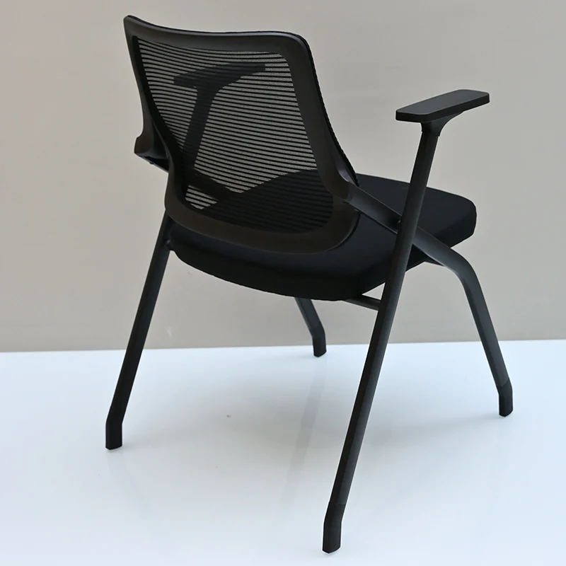Modern Breathable High-Resilience Foam Mesh Desk Chair - Rectangular Extendable Armrest Foldable Office Chair For Home Office