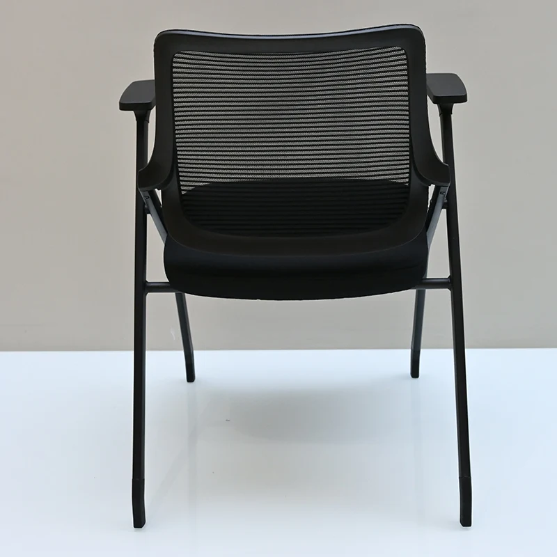 Modern Breathable High-Resilience Foam Mesh Desk Chair - Rectangular Extendable Armrest Foldable Office Chair For Home Office