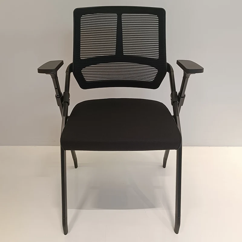 Modern Ergonomic Folding Office Chair - Space-Saving Nesting Training Chair With High-Density Foam & Silent Casters For Home Office