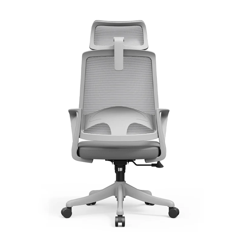 Modern High Back Breathable Mesh Office Chair - Rectangular Adjustable Headrest Lumbar Support Reclining Tilt Desk Chair For Home Office