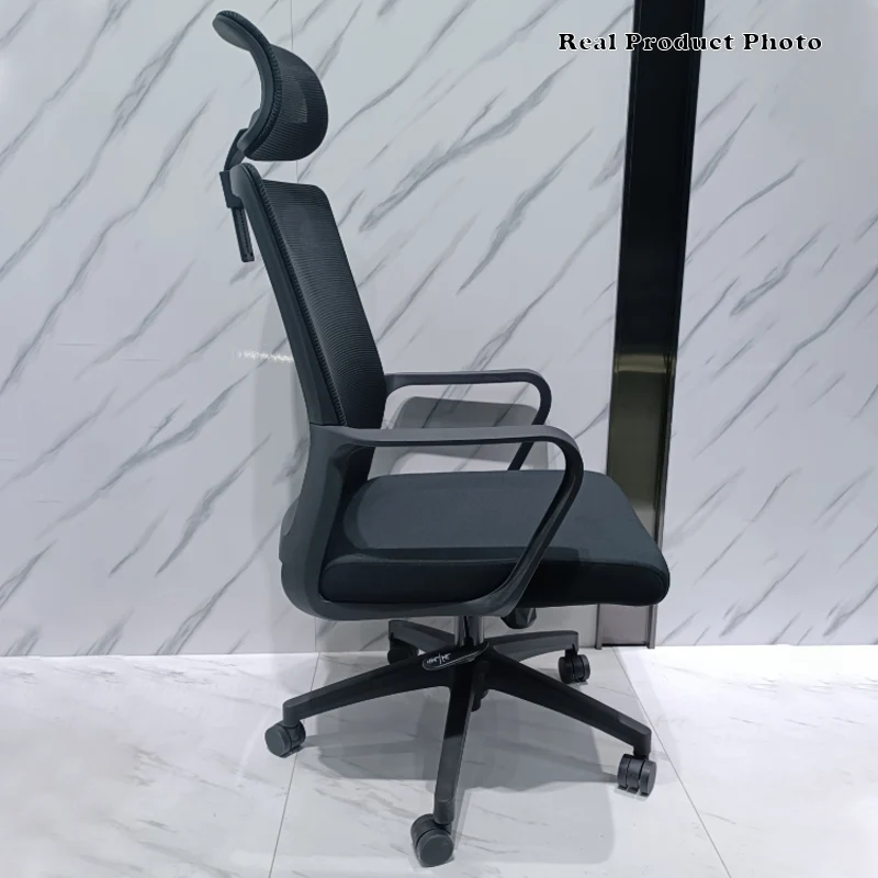 Modern Ergonomic High Back Breathable Mesh Office Chair - Rectangular Adjustable Headrest Desk Chair For Home Office