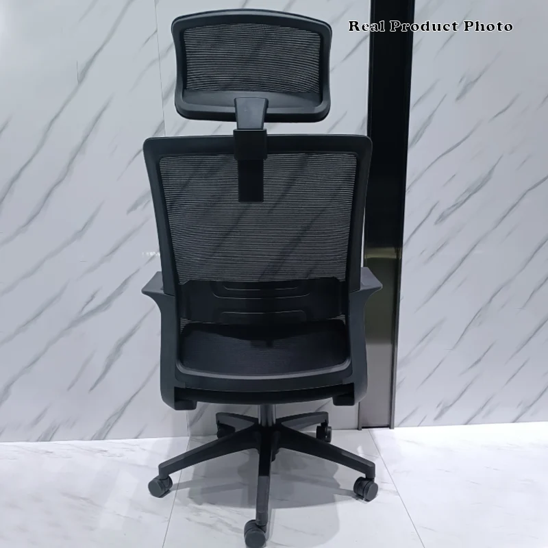 Modern Ergonomic High Back Breathable Mesh Office Chair - Rectangular Adjustable Headrest Desk Chair For Home Office