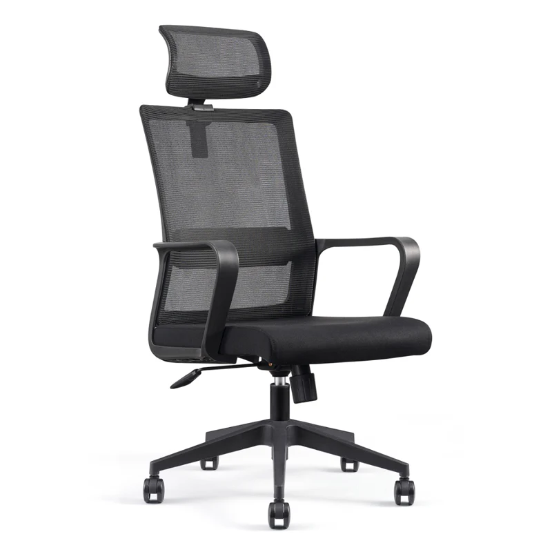 Modern Ergonomic High Back Breathable Mesh Office Chair - Rectangular Adjustable Headrest Desk Chair For Home Office
