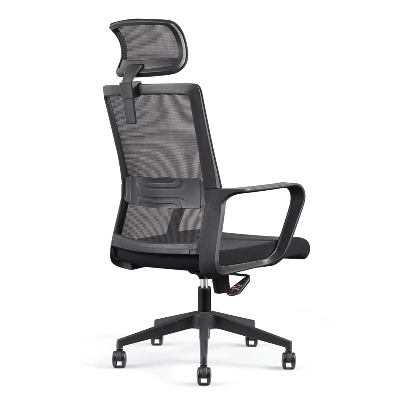 Modern Ergonomic High Back Breathable Mesh Office Chair - Rectangular Adjustable Headrest Desk Chair For Home Office