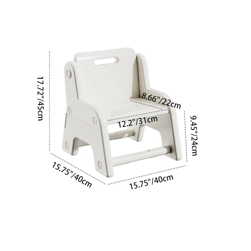 Modern Minimalist PE Foldable Square Kids Study Desk Chair Set 2-Tier Folding Toddler Desk For Living Room