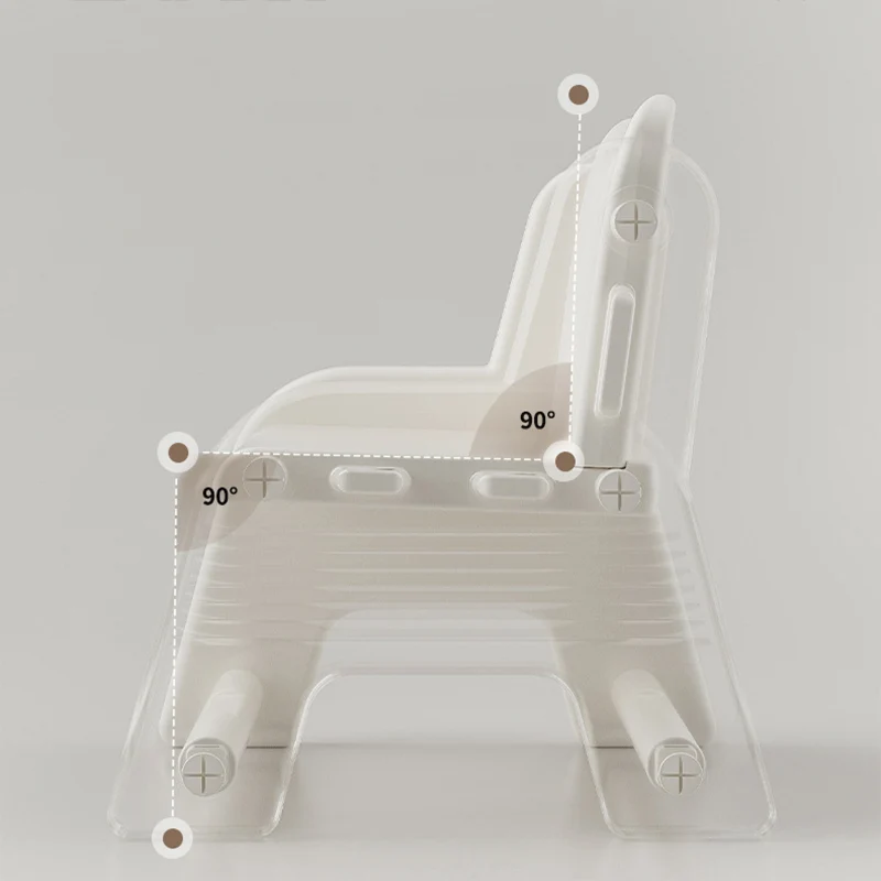 Modern Minimalist PE Foldable Square Kids Study Desk Chair Set 2-Tier Folding Toddler Desk For Living Room