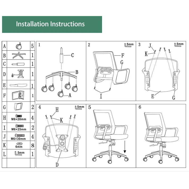 Modern Ergonomic Mid Back Mesh Office Chair - Rectangular Lumbar Support Reclining Tilt Desk Chair For Home Office