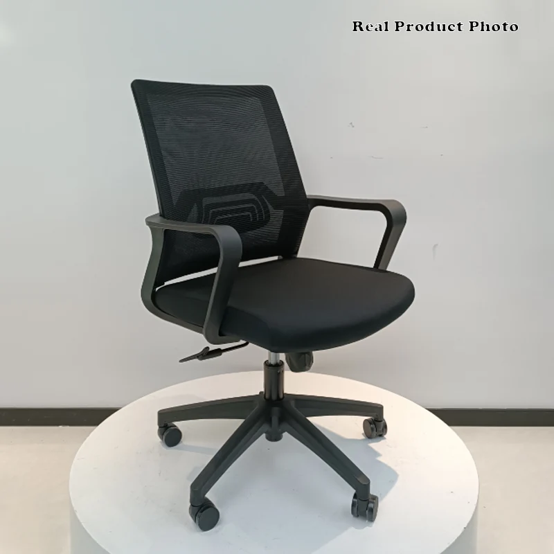 Modern Ergonomic Mid Back Mesh Office Chair - Rectangular Lumbar Support Reclining Tilt Desk Chair For Home Office