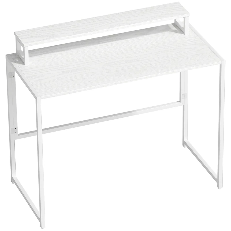 Mesa dobrável para computador com suporte para monitor para escritório 100 x 48 x 87,5 cm