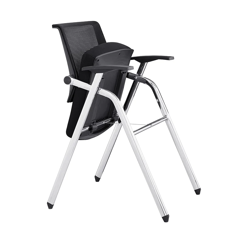 Modern Breathable High-Resilience Foam Mesh Desk Chair - Rectangular Adjustable Armrest Foldable Office Chair For Home Office