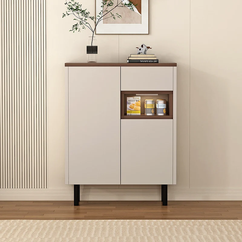 Modern Minimalist Eco Board Rectangular Storage Cabinet 3-Storage For Living Room