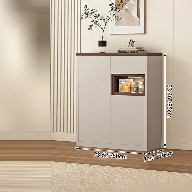 Modern Minimalist Eco Board Rectangular Storage Cabinet 3-Storage For Living Room