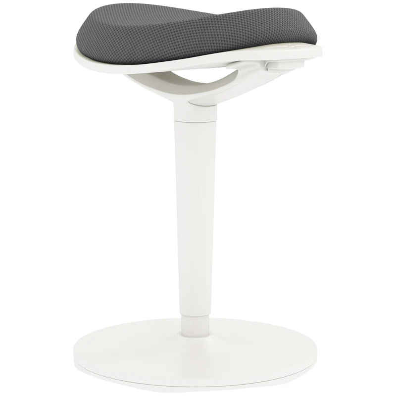 Banco Oscilante Ergonômica Regulável em Altura até 120 kg 42,5x35,5x56,5-71,5 cm Cinza
