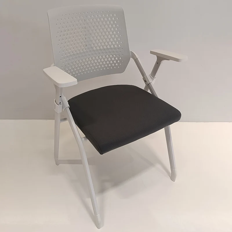 Modern Ergonomic Breathable Mesh Seat High Density Foam Meeting Chair - Rectangular Foldable Training Chair Space Saving Design For Home Office