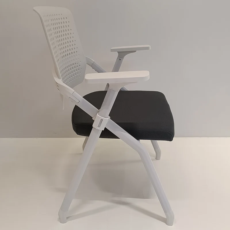 Modern Ergonomic Breathable Mesh Seat High Density Foam Meeting Chair - Rectangular Foldable Training Chair Space Saving Design For Home Office