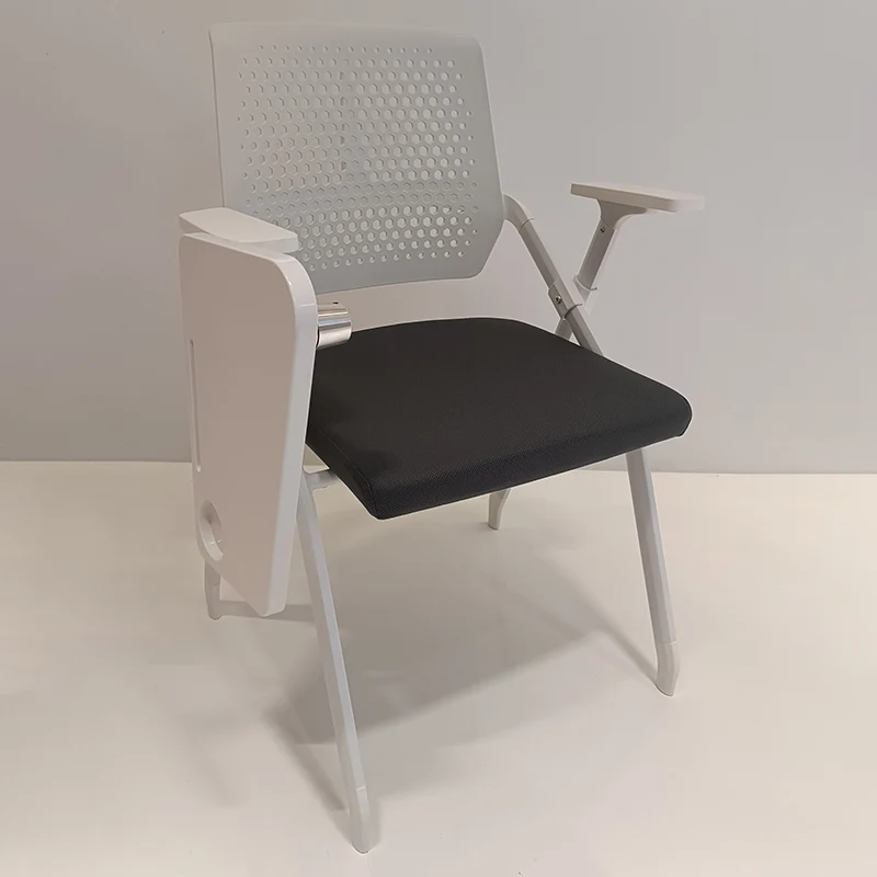 Modern Multi-Functional Space Saving Design Folding Office Chair - Rectangular Stackable Writing Board Desk Chair For Home Office