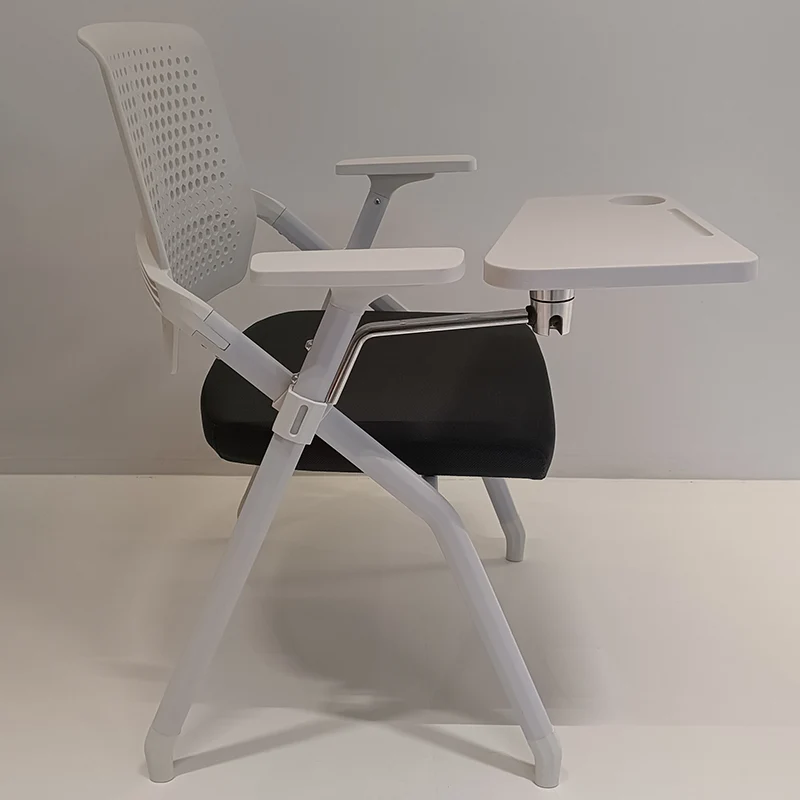 Modern Multi-Functional Space Saving Design Folding Office Chair - Rectangular Stackable Writing Board Desk Chair For Home Office