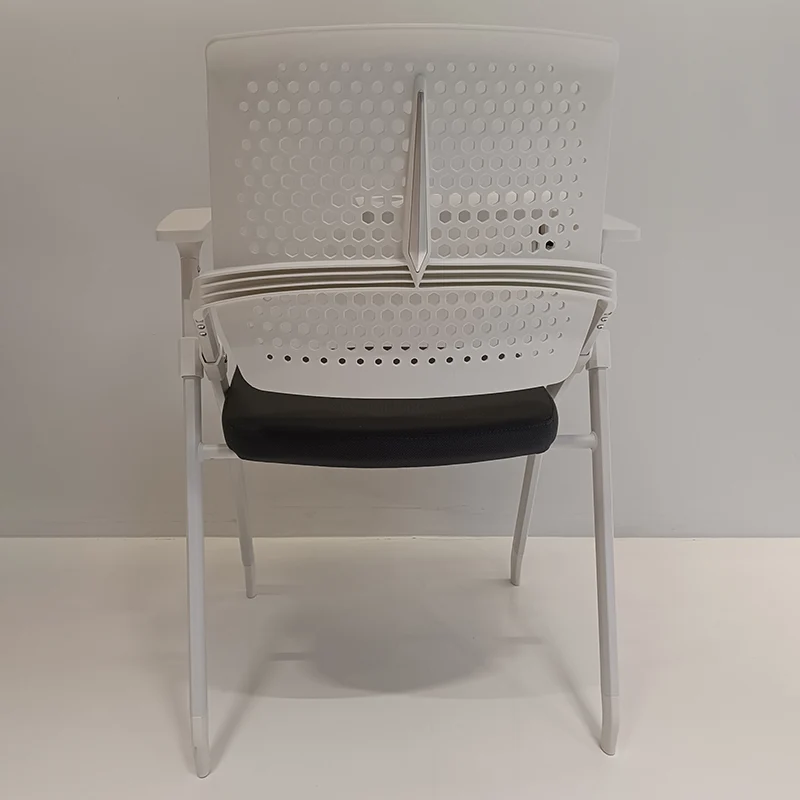 Modern Multi-Functional Space Saving Design Folding Office Chair - Rectangular Stackable Writing Board Desk Chair For Home Office