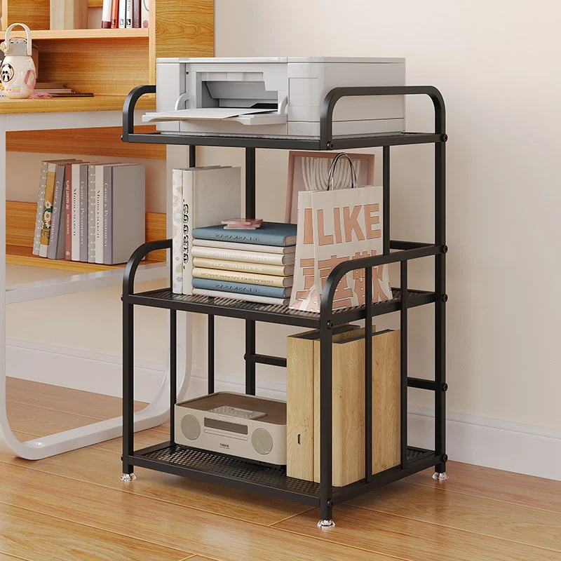 Modern Minimalist Trapezoid Iron Lightweight Storage Shelf 2/3-Layer For Home Office