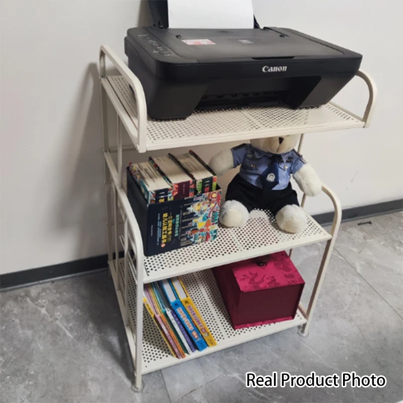 Modern Minimalist Trapezoid Iron Lightweight Storage Shelf 2/3-Layer For Home Office