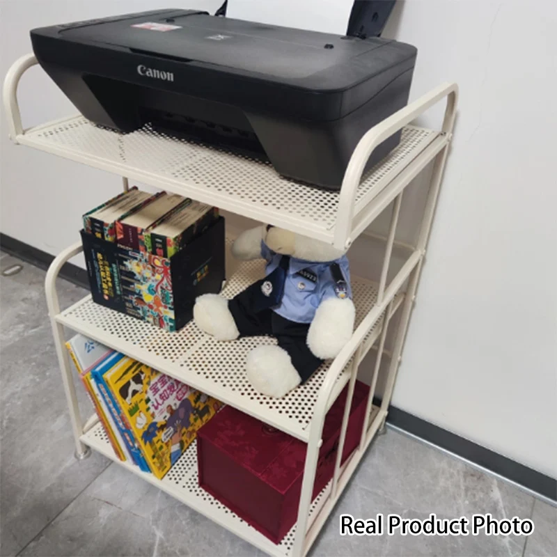 Modern Minimalist Trapezoid Iron Lightweight Storage Shelf 2/3-Layer For Home Office