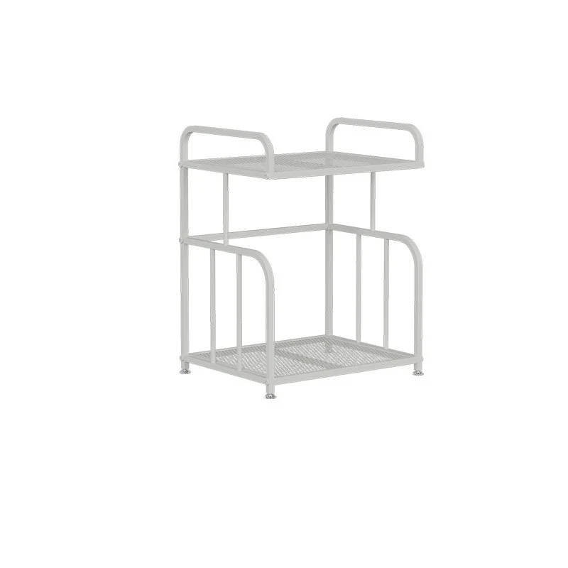 Modern Minimalist Trapezoid Iron Lightweight Storage Shelf 2/3-Layer For Home Office