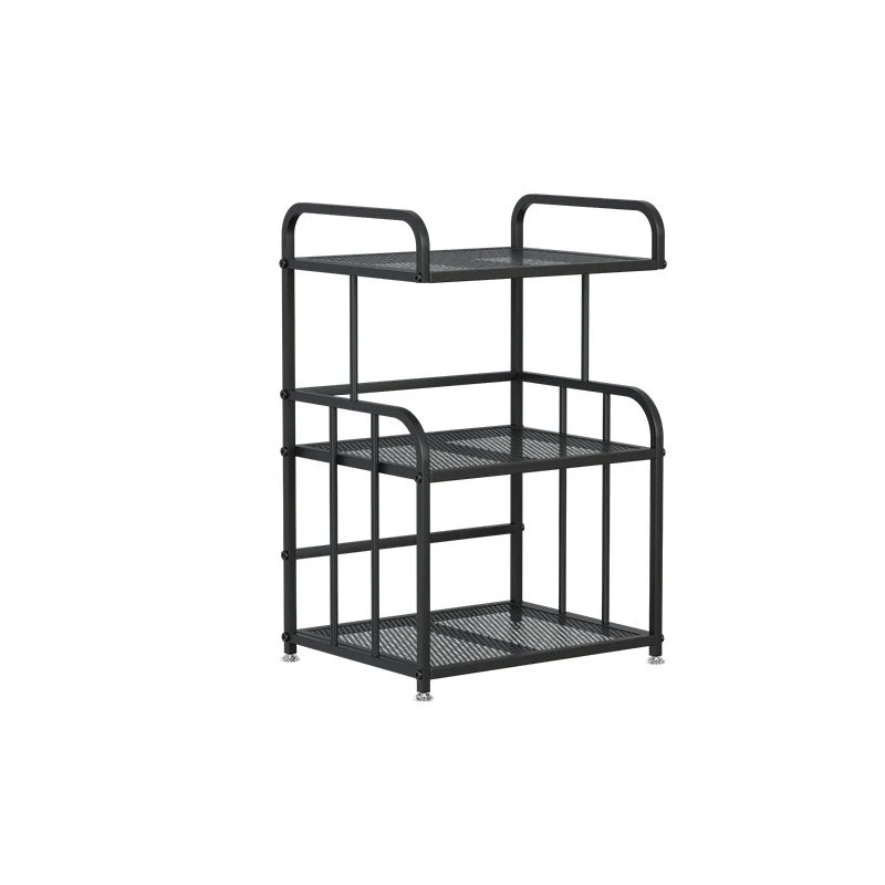 Modern Minimalist Trapezoid Iron Lightweight Storage Shelf 2/3-Layer For Home Office